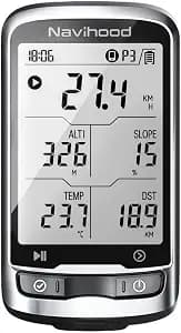 L4 Entry Level GPS Bike Computer Wireless, Laminated 2.3" Screen, Ultra Thin and Lightweight Bike Speedometer, IPX7 Waterproof, Bluetooth ANT+ Cycling Computer