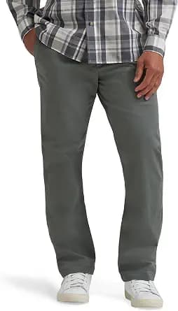 Wrangler Authentics Men's Straight Fit Flat Front Chino