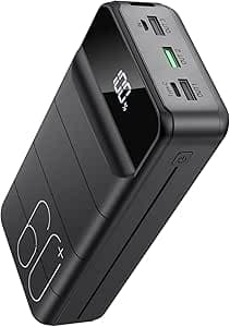 PowerBank 60000mAh Fast Charging,Battery Pack 22.5W Power Bank with USB C, Portable Charger,4 Outputs and 2 Inputs LED Display Compatible with Android Tablets iPhone etc.