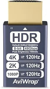 HDMI Dummy Plug 4K/120hz HDR,HDMI 2.1 Virtual Display Adapter | Headless EDID emulator,4K/2K/1080p@120Hz,activates GPU,for remote desktop/gaming/mining/VR,for Windows/Mac Mini/Linux