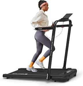 Mobvoi Walking Pad Treadmill with Incline Smart AI 3 in 1 Treadmill for Home Office Under Desk Running Machine 2.5HP Compact Portable TicSports APP 265 LBS 7.6 MPH