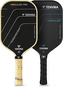 TENVINA Hercules T700SC Carbon Fiber Pickleball Paddle + Hercules PRO Thermoforming Carbon Fiber Pickleball Paddle