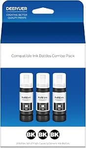 Compatible for EPT522 Black Ink Refill Bottles ET-2800 ET-4800 ET-2803 ET-2720 Compatible for EPT522 Ink Refill Bottles Black Use for Eco Tank ET 2800 ET 2803 ET 4800 ET-2400 ET-2720 ET2800 ET2803