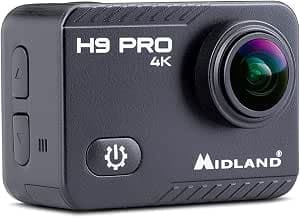 Midland - Sport Camera 4K H9 Pro WIFI Remote Control, Camcorder Sport Video Diving Camera, 30m Underwater Camera Autonomy 2H 30fps Photo 20MP, Touchscreen IPS 7 Modes, Smartphone Control