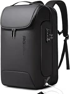 BANGE Men's Anti-Theft Backpack,Waterproof Fashion Travel Backpacks,High Tech Backpack with USB3.0 Charging Port,Business Laptop Backpack Fits 17.3 Inch Notebook…