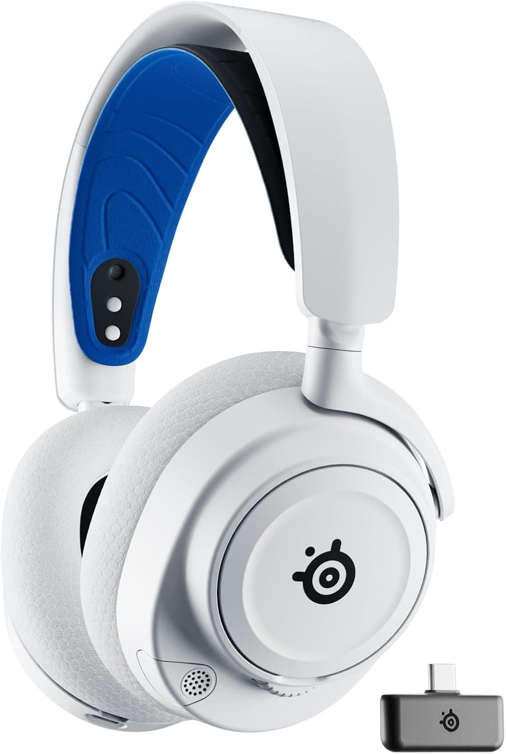 SteelSeries Arctis Nova 7P Wireless - Multi-Platform Gaming Headset - PlayStation, PC, VR - Tailored HiFi Drivers - 2.4GHz + Bluetooth - 38H Battery - USB-C - Retractable Microphone