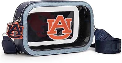NCAA Clear Bag for Stadium Events - Stadium Approved Crossbody Bag, Clear Stadium Bag for Concerts & Sports Events