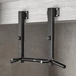 Beam/Ceiling Beam/Rafter Mounting Pull-Up Bar, Highly Adjustable Wall Mounting Pull-Up Bar, Home Training System with Punch Bag Suspension