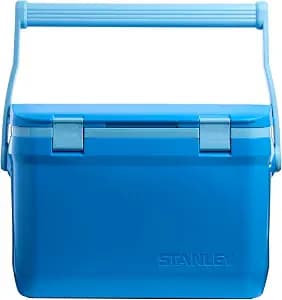 Stanley Adventure Outdoor Cooler 16 qt | Heavy Duty Outdoor Camping Cooler with Easy Carry Top Handle | 36 Hour Cooling Ice Chest for 21 Cans| BPA-Free | Azure