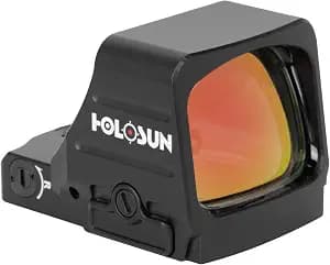 HOLOSUN 407/507COMP Series 6 MOA Dot or CRS 2 MOA Dot & 8/20/32 MOA Circle Reflex Pistol Sight with Large Objective Lens - Durable Shake-Awake Aluminum Handgun Sight
