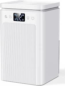Dehumidifiers for Home, Dehumidifier for Bathroom with 2.2L Water Tank Auto-Off Sleep Mode Smart Defrost, Touch Control Small Dehumidifier for Bedroom Quiet Dehumidifiers for Drying Clothes