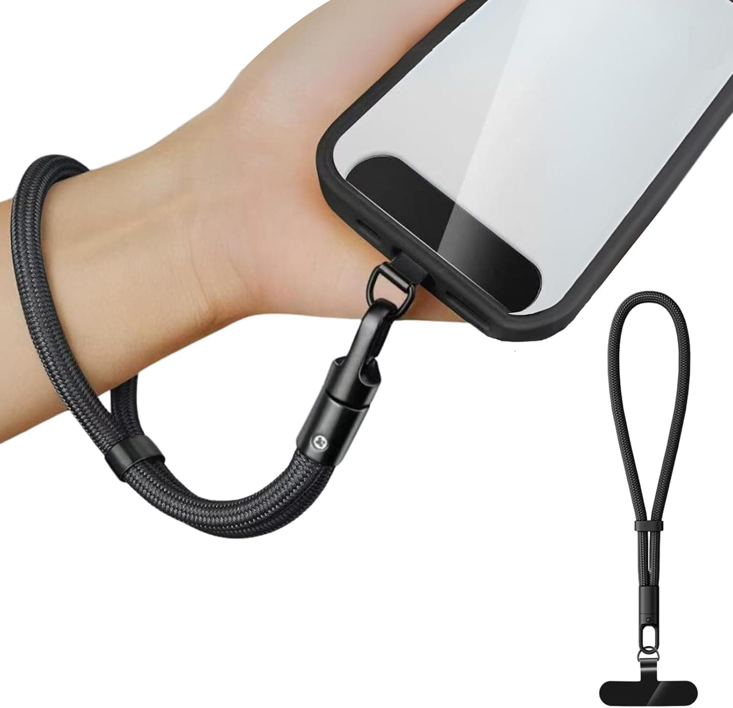 Anti-Theft Phone Wrist Strap, Adjustable Cell Phone Lanyard with Tether Tab