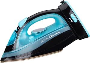 Iron, Steam Iron 2400 W Wireless Iron Powersteam Ultra Ceramic Soleplate, Self-Cleaning & Spray Water Function, Drip Stop, Steam Iron Automatic Shut-Off