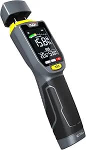 NDI 7 in 1 Pin-Type and Non-invasive Moisture Meter Scanner for Dry Wall/Cement Board/Soft Wood/Hard Wood upto 3/4 Inch Depth