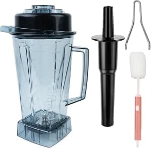 2000 ml Replacement Container Suitable for Vitamix Mixer Jug and Tamper, Mixer Accessories, Replacement for Classic Legacy Explorian Professional Series, Replacement for 5200, 5000, 6300, 7500, Pro500