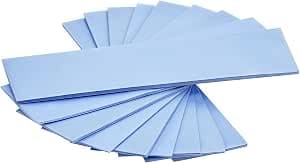 Pack of 9 Assorted Thickness 0.5 1.0 1.5mm Heat Conductive Silicone Pads with 6.0W/mk Thermal Conductivity, Soft Safe Simple to Apply for SSD CPU GPU-Blue