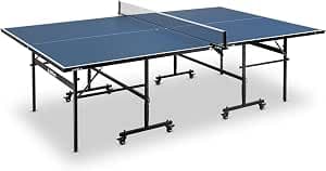 JOOLA Inside 13 Table Tennis Table Indoor Folding Base - Quick Assembly Includes Net, Blue, 274 x 152.5 x 76 cm