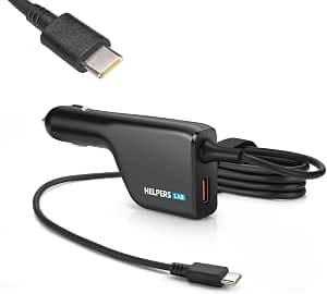 118W Car Charger with Ports 100W USB-C PD3.0 PPS and 18W QC3.0 Compatible with MacBook Air Pro HP X360 DELL XPS Surface ThinkPad ASUS Samsung S20 Note 10+ Huawei FCP SCP i Phone i Pad