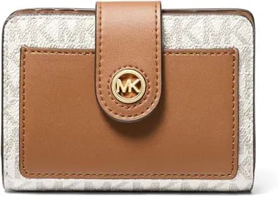 Michael Kors MK Charm Small Tab Compact Pocket Wallet