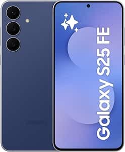 Samsung Galaxy S25 FE 256GB Navy AI Smartphone without Contract, AI Mobile Phone with Android 15, 8 GB RAM, 256 GB Memory without Simlock