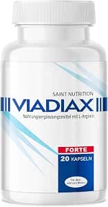 Saint Nutrition VIADIAX – Instant Effect – Extra Strongly Tailored to the Needs for Men – High Dose with Maca, L-Citruline and L-Arginine – for the Adventurous Man – 20 Capsules