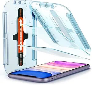 Spigen Tempered Glass Screen Protector [GlasTR EZ FIT] designed for iPhone 11 / iPhone XR [6.1 inch] [Case Friendly] - 2 Pack
