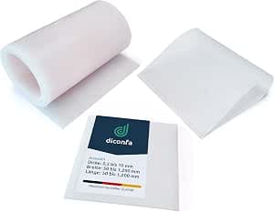 diconfa Custom Made Silicone Mat - Thickness 0.5mm to 10mm - Width / Length 50mm to 1200mm - Choice 300mm x 500mm x 3mm (30cm x 50cm x 0.3mm in) – Rug made of Transparent silicone