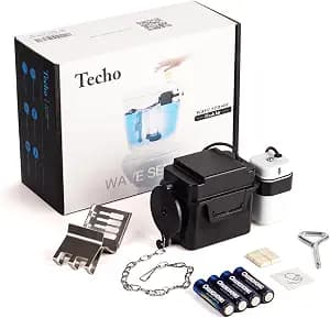 Techo Touchless Toilet Flush Kit, Adjustable Sensor, 1256315 Adapt k1954, Automatic Toilet Flusher - Easy to Install