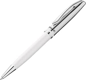 Pelikan Jazz Classic K35 Ballpoint Pen White Metal Ballpoint Pen Refillable with Clip Elegant Writing Instrument