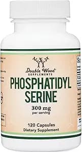 PhosphatidylSerine Supplement 300mg Per Serving, 120 Capsules (Phosphatidyl Serine Complex) by Double Wood
