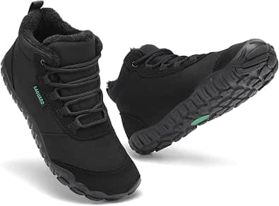 Saguaro Women's Winter Barefoot Shoes - Warm Lined, Wide Toe Box & Zero Drop Sole, Size 36-42
