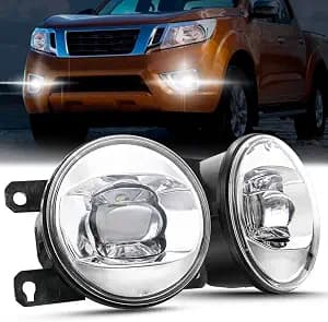 LED Fog Lights for Nissan 05-18 Frontier, 05-15 Xterra, 05-12 17-20 Pathfinder, 08-15 Armada, 10-19 NV200, 11-17 Leaf, 07-12 Sentra SE-R, Driver and Passenger Driving Fog Lamp