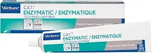 Virbac C.E.T. Enzymatic Toothpaste, Eliminates Bad Breath by Removing Plaque & Tartar Buildup, Best Pet Dental Care Toothpaste, Poultry Flavor, 2.5 oz tube