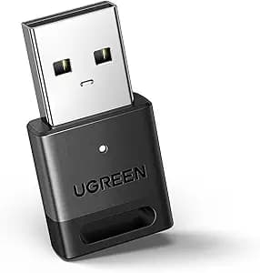 UGREEN USB Bluetooth 5.3 Adapter for PC, Plug & Play for Windows 11/10/8.1, Bluetooth Receiver & Transmitter for Keyboard/Mouse/Headphone/Speakers/Printer