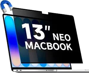 Magnetic Privacy Screen for 2026 MacBook Neo 13-Inch, Removable Matte Laptop Privacy Screen Shield Anti Glare Blue Light Filter - Anti-Spy for Mac Neo A18 Pro Chip