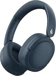 Edifier V80 Hybrid Active Noise Cancelling Headphones, True Wireless Over Ear Bluetooth Headset with 45H Playtime Hi-Res Audio Fast Charging Multipoint Connection for Travel Home Office (Navy)