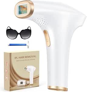 Haarlosy IPL Hair Removal Laser Devices - Painless Hair Removal Device with 3 Advanced Functions HR/SC/RA, 9 Levels, 999,900 Flashes at Home for Women, Men, Underarms, Bikini Line, Legs, Body