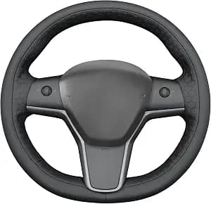 MEWANT Steering Wheel Cover for for Tesla Model 3 2017-2023 / Model Y 2020-2023