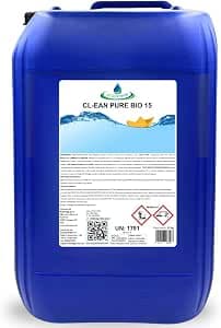 acquaverde Clean Pure Bio Liquid Chlorine, Sodium Hypochlorite for Sanitizing Pool Water, Recommended for Automatic Dispensers, 25 kg
