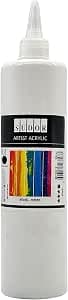 SÜDOR ACRYL Acrylic Paint, 500ml, High Quality Acrylic Paints for Artists (White)
