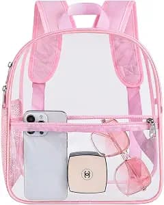 Oraben Clear Backpack for Stadium Events Stadium Backpack Waterproof 12x6x12 Clear Bag for Adult Concert Sport Work
