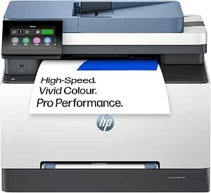HP LaserJet Pro MFP 3302fdw Laser Printer | Colour | Printer for Small Medium Business | Print, Scan, Copy, Fax | Automatic document feeder | 2-Sided Printing | Wireless | Front USB port | Touchscreen