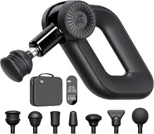 BOB AND BRAD D6 Pro Massage Gun Deep Tissue Percussion with 16mm Amplitude 85lbs Stall Force, FSA Eligible & HSA Approved Professional Muscle Massager for Athletes, Quiet Electric Back Massager