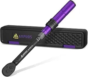 1/4 Inch Drive Click Torque Wrench, 20-240 in.lb/2.3-27.1 Nm | Aluminum Adjustable Inch Pound Tool with 72 Tooth, Dual Range Scales, Small Bike Torque Wrench for Bicycle Maintenance
