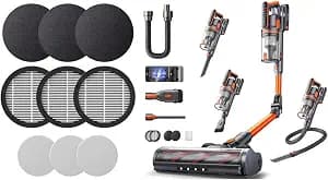 V9 Folding Cordless Vacuum Cleaner Bundled with 3 Pcs HEPA Filters & Fragrance Tablets