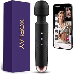 G Spot Vibrator Sex Toys for Women, APP Control Rechargeable Vibrating Dildo Wand Vibrator Sex Toy for Her Pleasure, 9 Powerful Vibration Modes Waterproof Clitoral G Spot Clitoris Stimulation Adult Toys (Black)