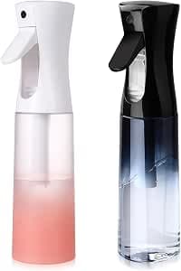 2 x 300 ml Spray Bottle Fine Mist Spray Bottle Empty Hair Spray Bottle Empty Spray Bottle Water Spray for Hair Salon Cleaning Garden Plants