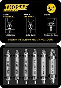 Gifts for Men,Damaged Screw Extractor Set-Christmas Stocking Stuffers for Men Adults Him,Mens Gifts for Dad,Husband,Stripped Screws Nuts & Bolts Drill Bit Tools for Easy Removal of Rusty Broken Screw