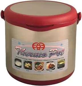 Sunpentown Stainless Steel Energy Saving 6-liter Thermal Cooker with 2 Nesting Inner Pots - ST-60B