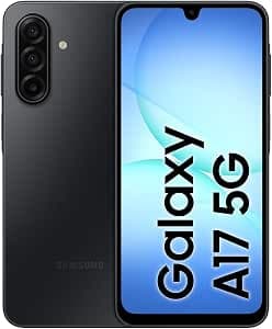 Samsung Galaxy A17 5G AI Smartphone, AI Mobile Phone with Android, Thin 7.5 mm Frame, 50 MP Camera, 128 GB Memory, 4 GB RAM, 5000 mAh Battery, Black